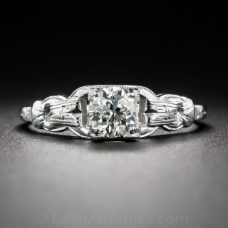 .46 Carat Art Deco Engagement Ring