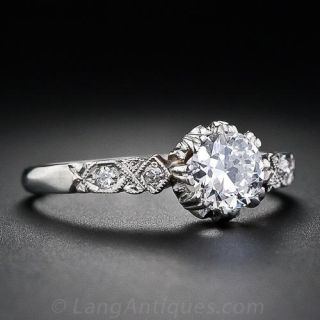 .47 Carat Antique Diamond Solitaire Engagement Ring