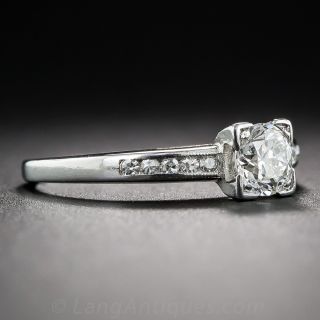 .47 Carat Diamond and Platinum Vintage Engagement Ring