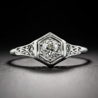 .47 Carat early Art Deco Solitaire Engagement Ring