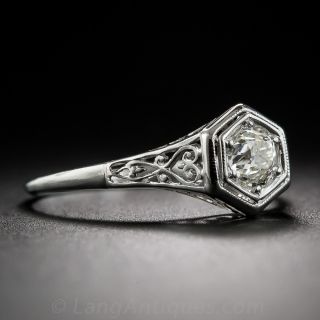 .47 Carat early Art Deco Solitaire Engagement Ring