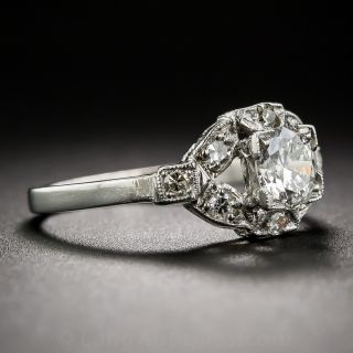 .47 Carat Platinum and Diamond Art Deco Engagement Ring