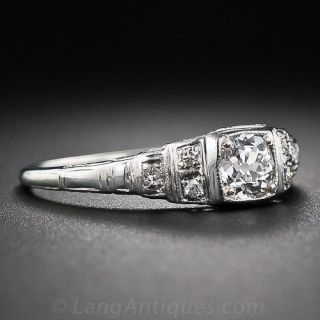 .48 Carat Art Deco Diamond Engagement Ring