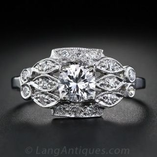 .48 Carat Art Deco Diamond Engagement Ring