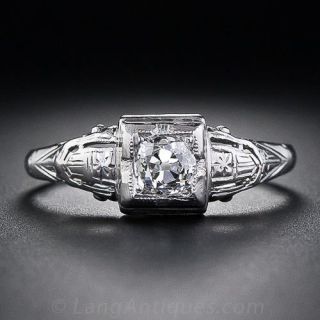 .48 Carat Art Deco Engagement Ring
