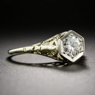 .48 Carat Diamond Two-Tone Gold Solitaire Engagement Ring