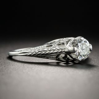 .48 Carat Diamond Vintage Engagement Ring - Signed Belais
