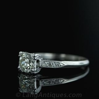 .48 Carat European Cut Diamond Engagement Ring