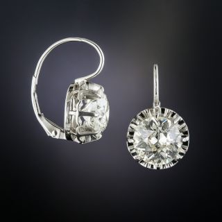 5.01 Carat Diamond Drop Earrings