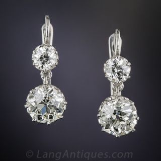 5.05 Carat Diamond Drop Earrings