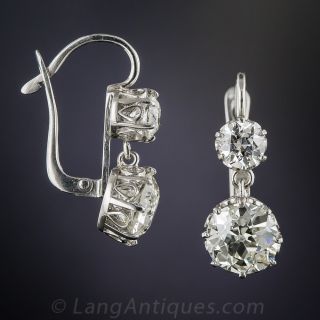 5.05 Carat Diamond Drop Earrings