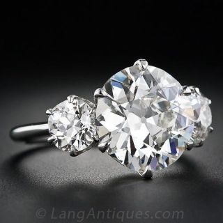 5.09 ct. European-Cut Antique Diamond Ring