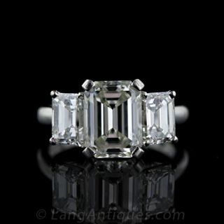 Emerald Cut Diamond Engagement Ring