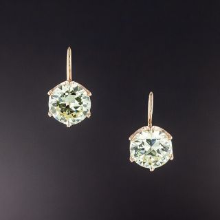 5.38 Carat Total Weight European-Cut Diamond Earrings - GIA - 4