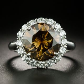 5.45 Carat Natural Fancy Brown Diamond Cluster Ring - GIA - 2