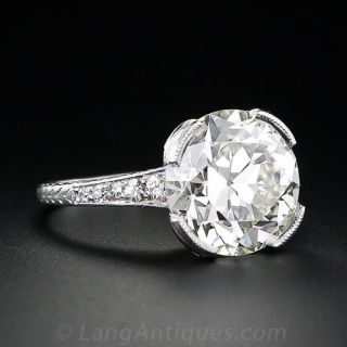  5.50 Carat Art Deco Diamond Ring