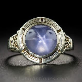 5.50 Carat Vintage Star Sapphire Ring
