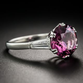5.69 Carat Rhodolite Garnet and Diamond Ring