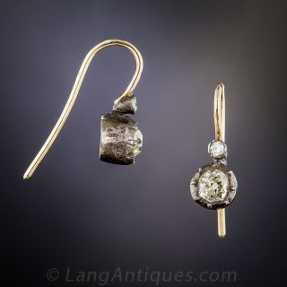 .50 Carat Antique Diamond Dangles