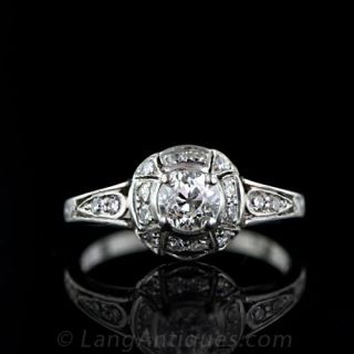 .50 Carat Art Deco Diamond Engagement Ring