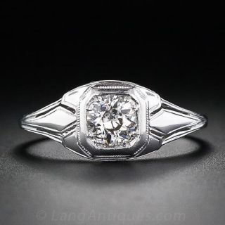 .50 Carat Art Deco Diamond Engagement Ring