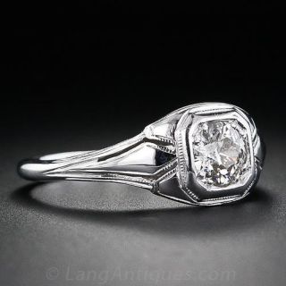 .50 Carat Art Deco Diamond Engagement Ring