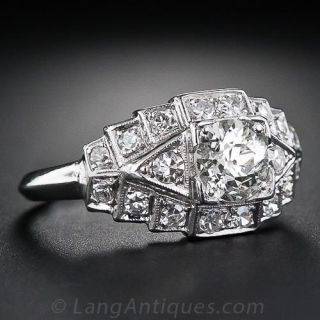 .50 Carat Art Deco Diamond Engagement Ring
