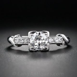 .50 Carat Art Deco Diamond Engagement Ring