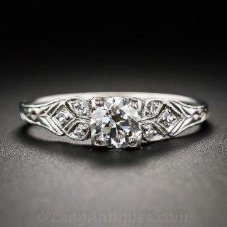 .50 Carat Art Deco Diamond Engagement Ring