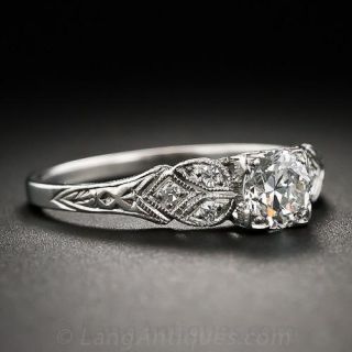 .50 Carat Art Deco Diamond Engagement Ring