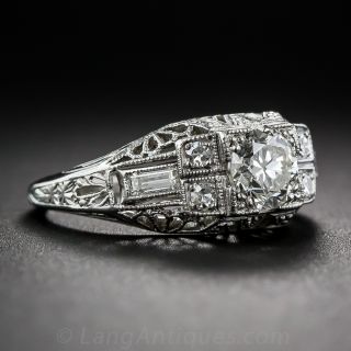 .50 Carat Art Deco Engagement Ring