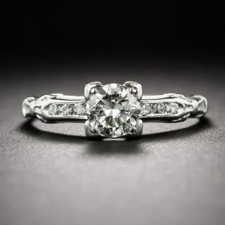 .50 Carat Art Deco Engagement Ring in Platinum