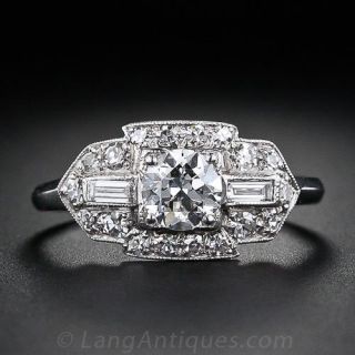.50 Carat Art Deco Engagement Ring