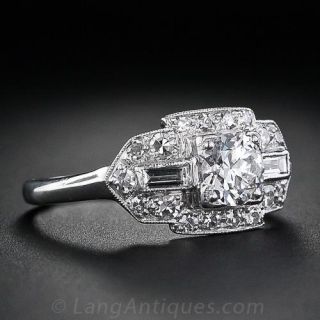.50 Carat Art Deco Engagement Ring
