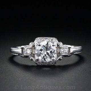 .50 Carat Art Deco Granat Brothers Diamond Engagement Ring