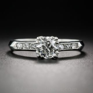 .50 Carat Diamond and Platinum Vintage Engagement Ring