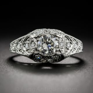 .50 Carat Diamond Art Deco  Engagement Ring