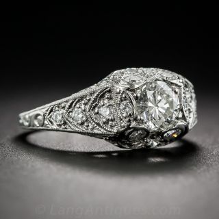.50 Carat Diamond Art Deco  Engagement Ring