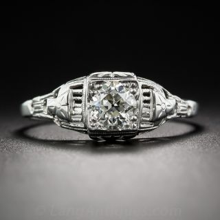 .50 Carat Diamond Art Deco  Engagement Ring - GIA J/VS1