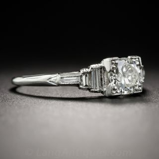 .50 Carat Diamond Art Deco Platinum Engagement Ring