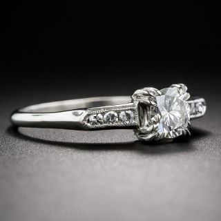 .50 Carat Diamond Platinum Vintage Engagement Ring