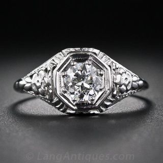 .50 Carat Edwardian Diamond Engagement Ring
