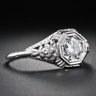 .50 Carat Edwardian Diamond Engagement Ring