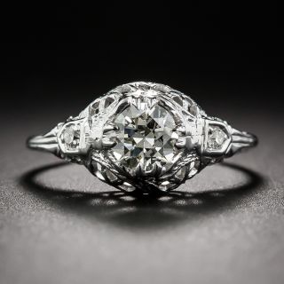 .50 Carat European-Cut Diamond Vintage Engagement Ring