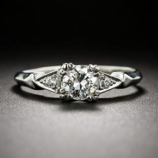 .50 Carat Mid-Century Diamond Engagement Ring in Platinum