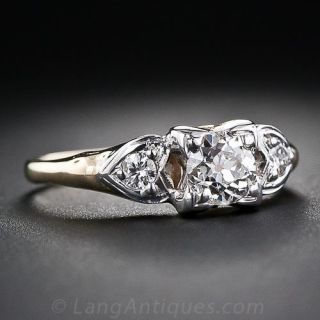 .50 Carat Mid-Century Diamond Engagement Ring