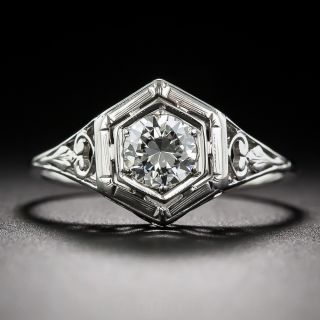 .50 Carat Old European-Cut Diamond Engagement Ring