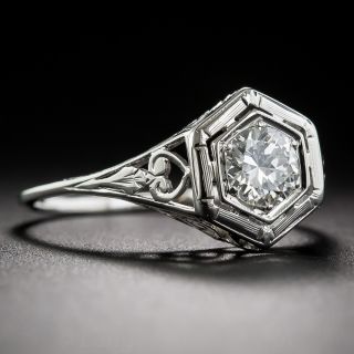 .50 Carat Old European-Cut Diamond Engagement Ring