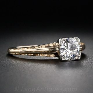 .50 Carat Vintage Diamond Engagement Ring