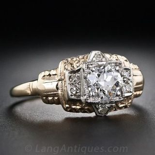 .50 Carat Vintage Diamond Engagement Ring